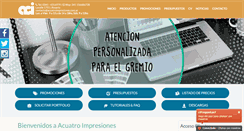 Desktop Screenshot of acuatroimpresiones.com.ar